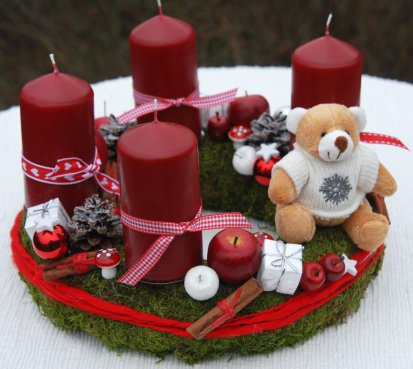 Vánoční adventní věnec