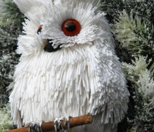 Bílá sova - věnec