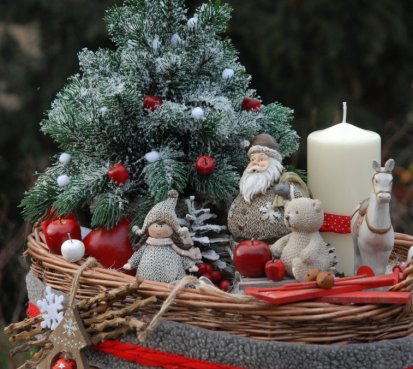 Pohádková vánoční dekorace - "Staré časy"