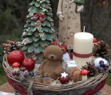 Vánoční pohádková dekorace s Ježíškem