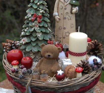 Vánoční pohádková dekorace s Ježíškem