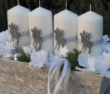 Adventní dekorace s jeleny