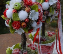 Zasněžené vánoční stromečky