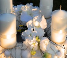 Adventní luxusní věnec s orchideou