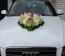 Svatební výzdoba auta (autocorso)