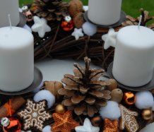 Adventní perníčkový věnec