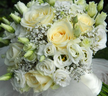 Romantická svatební kytice