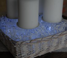 Luxusní adventní dekorace s led světýlky