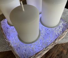 Luxusní adventní dekorace s led světýlky