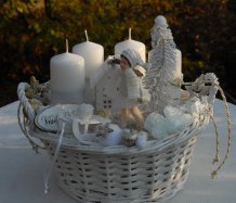 Adventní dekorace "Bílé Vánoce"