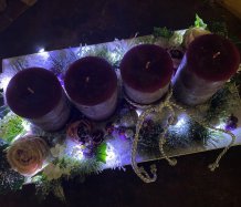 Adventní luxusní svítící dekorace
