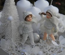 Luxusní vánoční dekorace s led světýlky