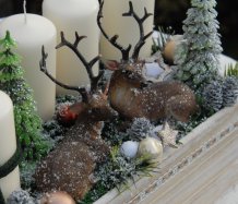 Adventní dekorace s jeleny