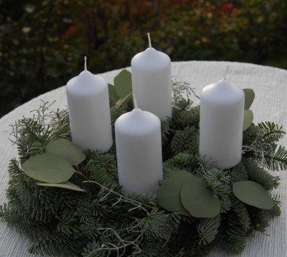 Adventní živý věnec