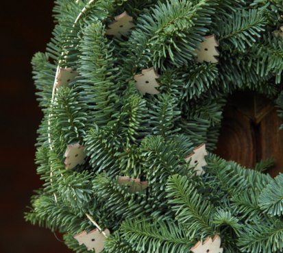 Vánoční voňavý věnec se stromečky