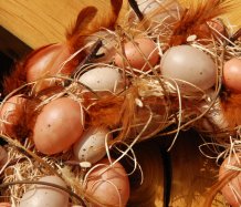 Velikonoční věnec s vejci