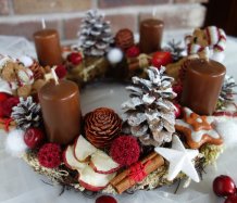 Adventní medvídkový věnec II.