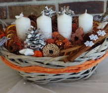 Adventní skořicový koš