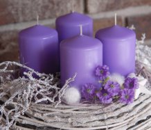 Adventní věnec do fialova - rezervace pí Řechková