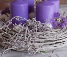 Adventní věnec do fialova - rezervace pí Řechková