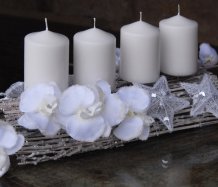 Luxusní vánoční parter s orchidejemi