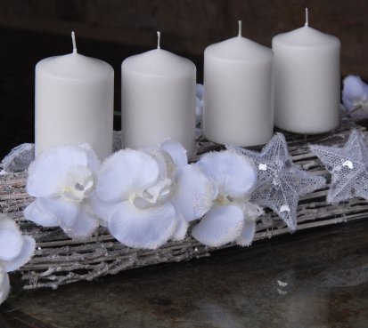 Luxusní vánoční parter s orchidejemi