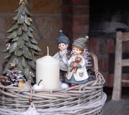 Luxusní vánoční dekorace -  "Staré časy"