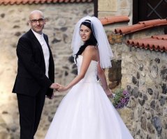 Svatba ve fialových tónech