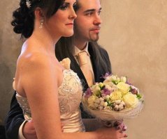 Zimní svatba na zámečku Roztoky