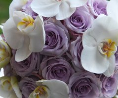 Svatba ve fialových tonech