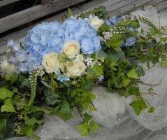 Bleděmodrá svatba v Průhonicích