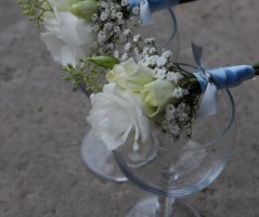 Bleděmodrá svatba v Průhonicích