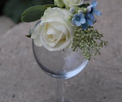 Bleděmodrá svatba v Průhonicích