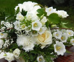 Romantická svatba v bílém