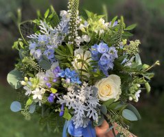 Bleděmodrá svatba v Průhonicích