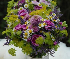 Luční svatba na louce