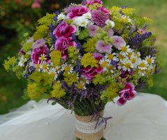 Luční svatba na louce